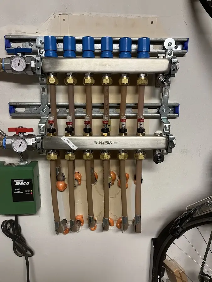 Plumber performing Gas Line Installation at a residential property in Ivins